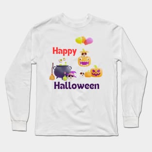 Happy halloween pumpkin Long Sleeve T-Shirt